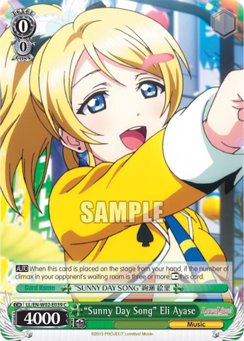 "Sunny Day Song" Eli Ayase - [Love Live! DX Vol.2] | Gear Gaming Fayetteville