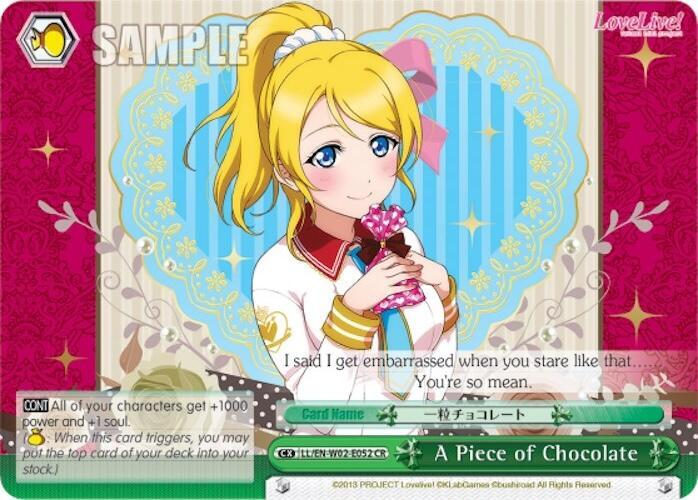 A Piece of Chocolate - [Love Live! DX Vol.2] | Gear Gaming Fayetteville