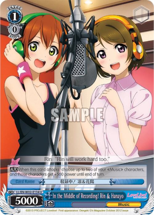 In the Middle of Recording! Rin & Hanayo - [Love Live! DX Vol.2] | Gear Gaming Fayetteville