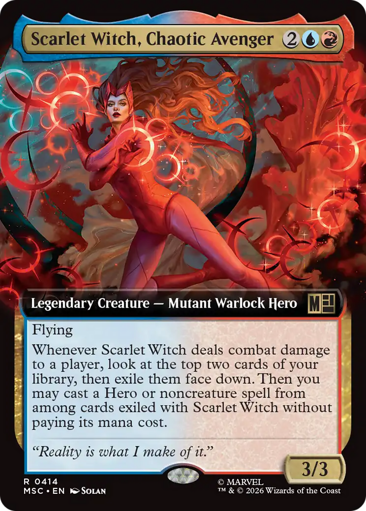 Scarlet Witch, Chaotic Avenger (Extended Art) [Marvel Super Heroes Commander] | Gear Gaming Fayetteville