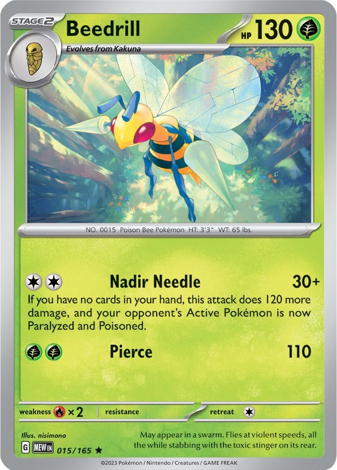 Beedrill (015/165) [Scarlet & Violet 151] | Gear Gaming Fayetteville