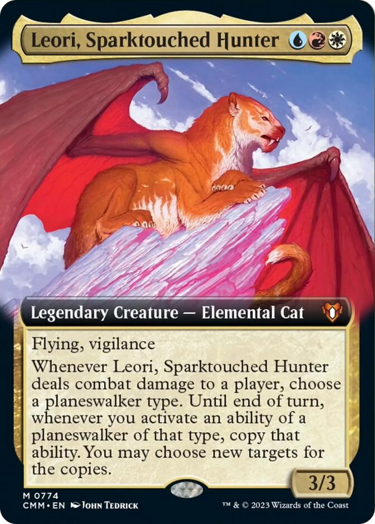 Leori, Sparktouched Hunter (Extended Art) [Commander Masters] | Gear Gaming Fayetteville