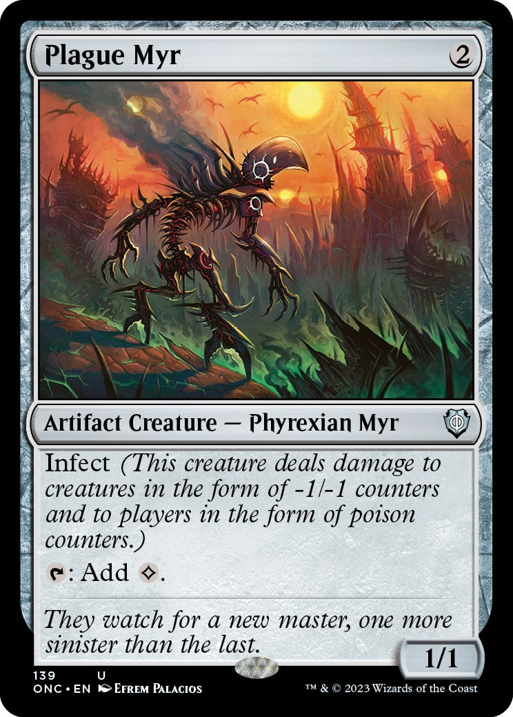 Plague Myr [Phyrexia: All Will Be One Commander] | Gear Gaming Fayetteville