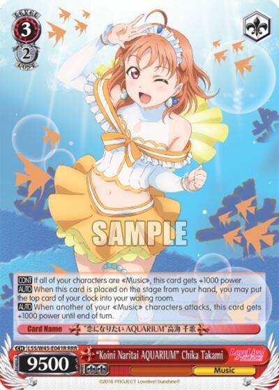 "Koini Naritai AQUARIUM" Chika Takami (RRR) - [Love Live! Sunshine!!] | Gear Gaming Fayetteville