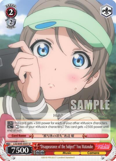 "Disappearance of the Subject" You Watanabe - [Love Live! Sunshine!!] | Gear Gaming Fayetteville