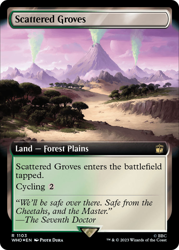 Scattered Groves (Extended Art) (Surge Foil) [Doctor Who] | Gear Gaming Fayetteville