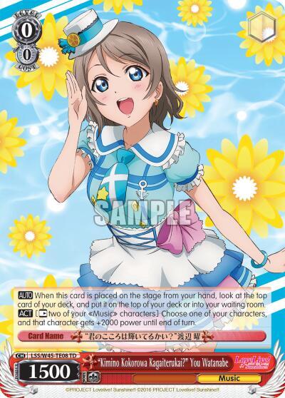 "Kimino Kokorowa Kagaiterukai?" You Watanabe - [Love Live! Sunshine!!] | Gear Gaming Fayetteville