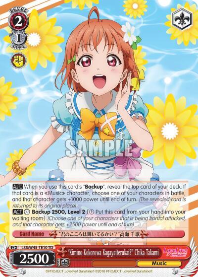 "Kimino Kokorowa Kagayaiterukai?" Chika Takami - [Love Live! Sunshine!!] | Gear Gaming Fayetteville