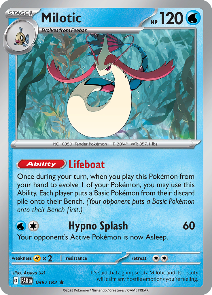 Milotic (036/182) [Scarlet & Violet: Paradox Rift] | Gear Gaming Fayetteville