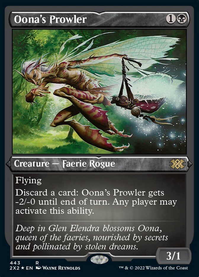 Oona's Prowler (Foil Etched) [Double Masters 2022] | Gear Gaming Fayetteville