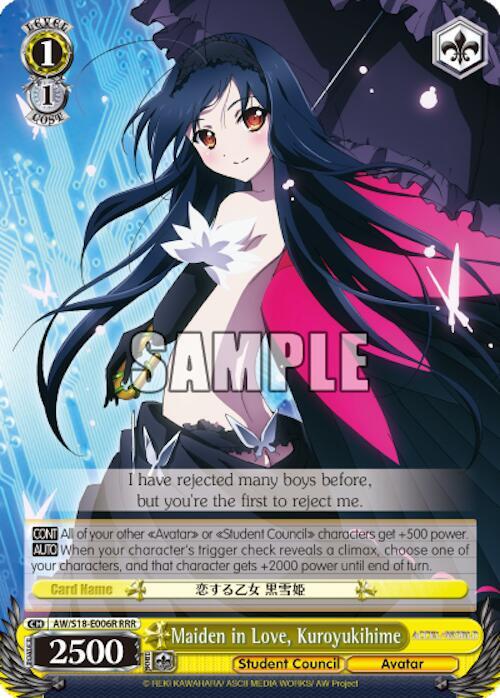Maiden in Love, Kuroyukihime (RRR) - [Accel World] | Gear Gaming Fayetteville