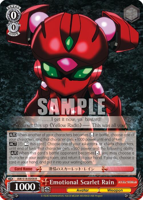 Emotional Scarlet Rain - [Accel World] | Gear Gaming Fayetteville