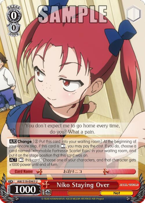 Niko Staying Over - [Accel World] | Gear Gaming Fayetteville