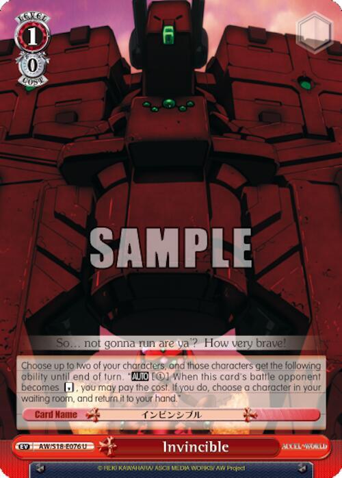 Invincible - [Accel World] | Gear Gaming Fayetteville