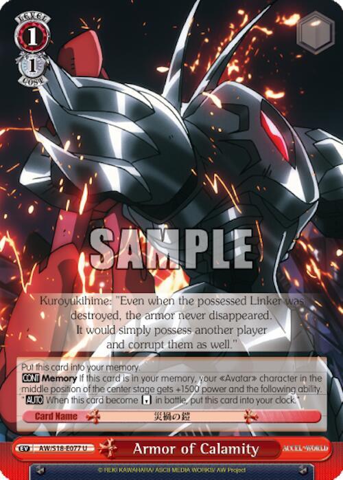 Armor of Calamity - [Accel World] | Gear Gaming Fayetteville