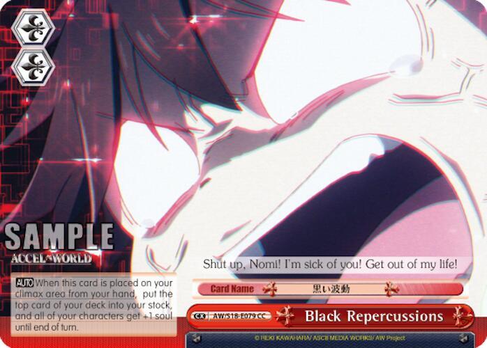Black Repercussions - [Accel World] | Gear Gaming Fayetteville