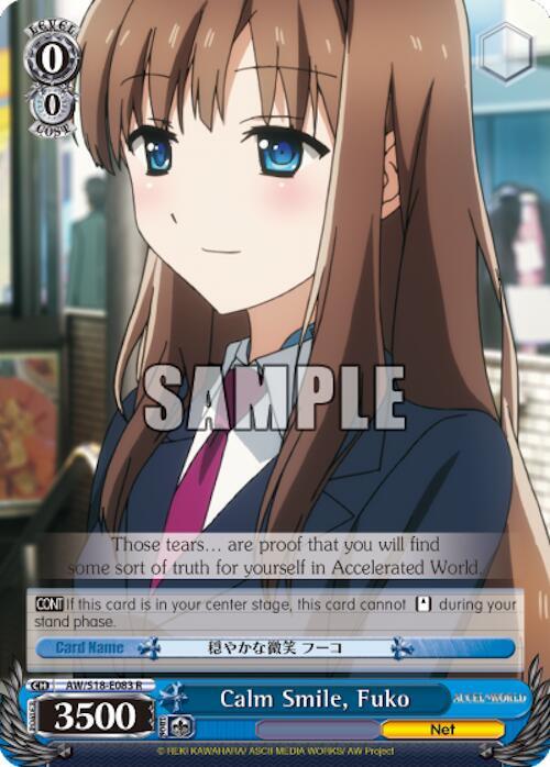Calm Smile, Fuko - [Accel World] | Gear Gaming Fayetteville