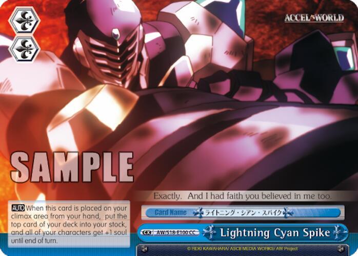 Lightning Cyan Spike - [Accel World] | Gear Gaming Fayetteville