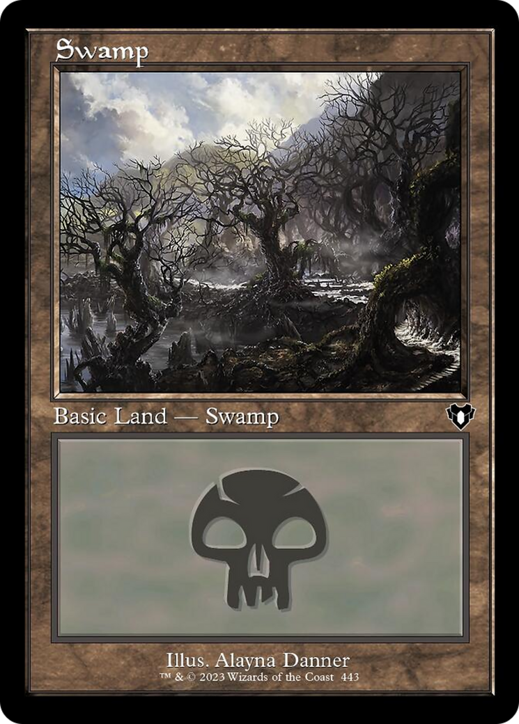 Swamp (443) (Retro) [Commander Masters] | Gear Gaming Fayetteville