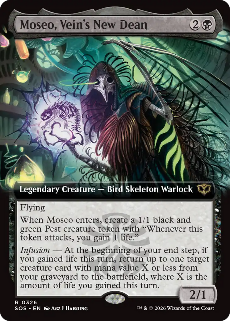Moseo, Vein's New Dean (Extended Art) [Secrets of Strixhaven] | Gear Gaming Fayetteville