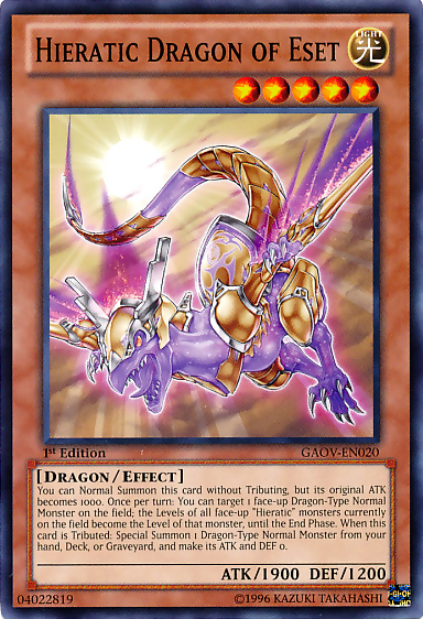 Hieratic Dragon of Eset [GAOV-EN020] Common | Gear Gaming Fayetteville