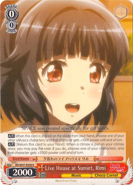 Live House at Sunset, Rimi - [BanG Dream!] | Gear Gaming Fayetteville