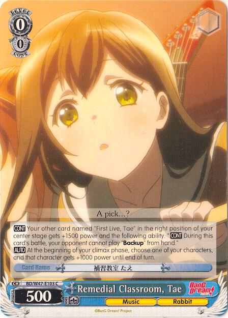 Remedial Classroom, Tae - [BanG Dream!] | Gear Gaming Fayetteville