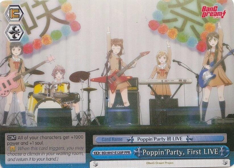 Poppin'Party, First LIVE (Parallel Foil) - [BanG Dream!] | Gear Gaming Fayetteville