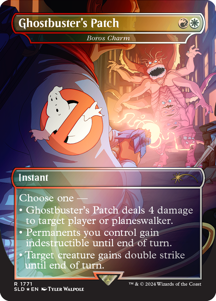 Ghostbuster's Patch - Boros Charm (Rainbow Foil) [Secret Lair Drop Series] | Gear Gaming Fayetteville