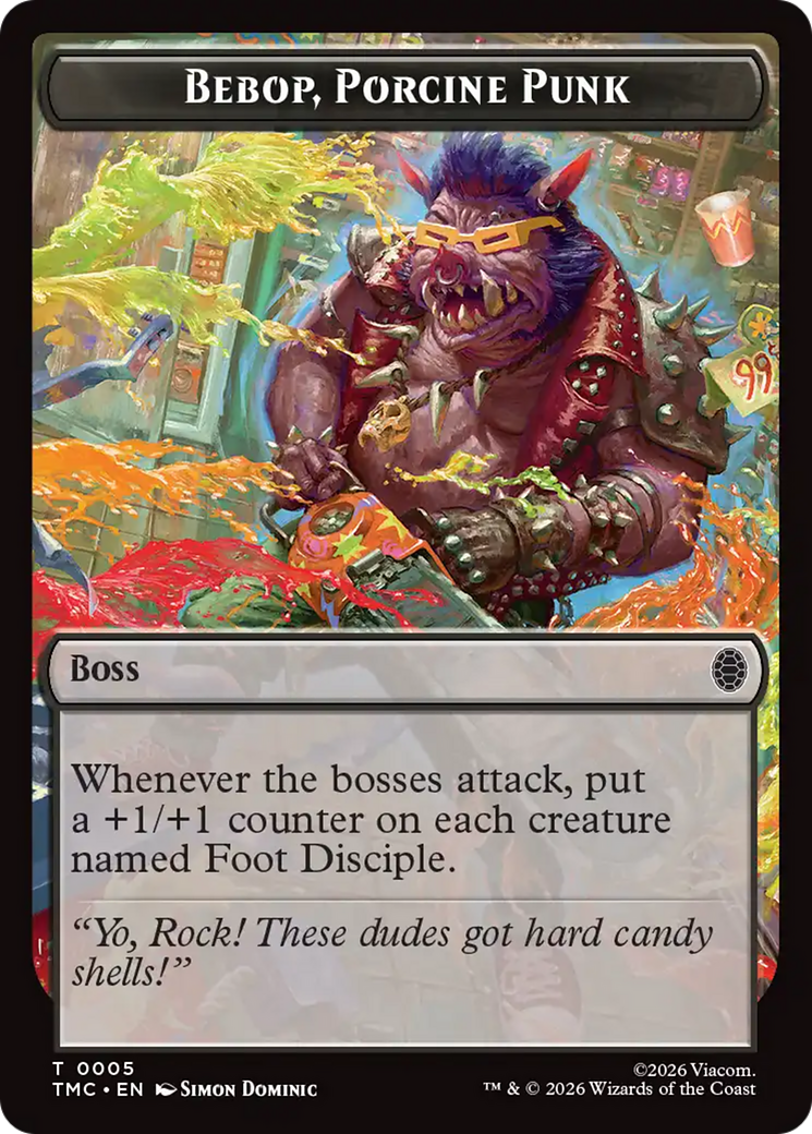 Bebop, Porcine Punk [Teenage Mutant Ninja Turtles Commander Tokens] | Gear Gaming Fayetteville