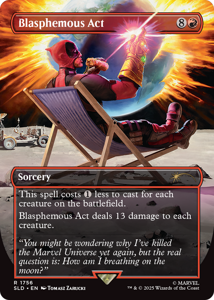 Blasphemous Act (1756) (Rainbow Foil) [Secret Lair Drop Series] | Gear Gaming Fayetteville