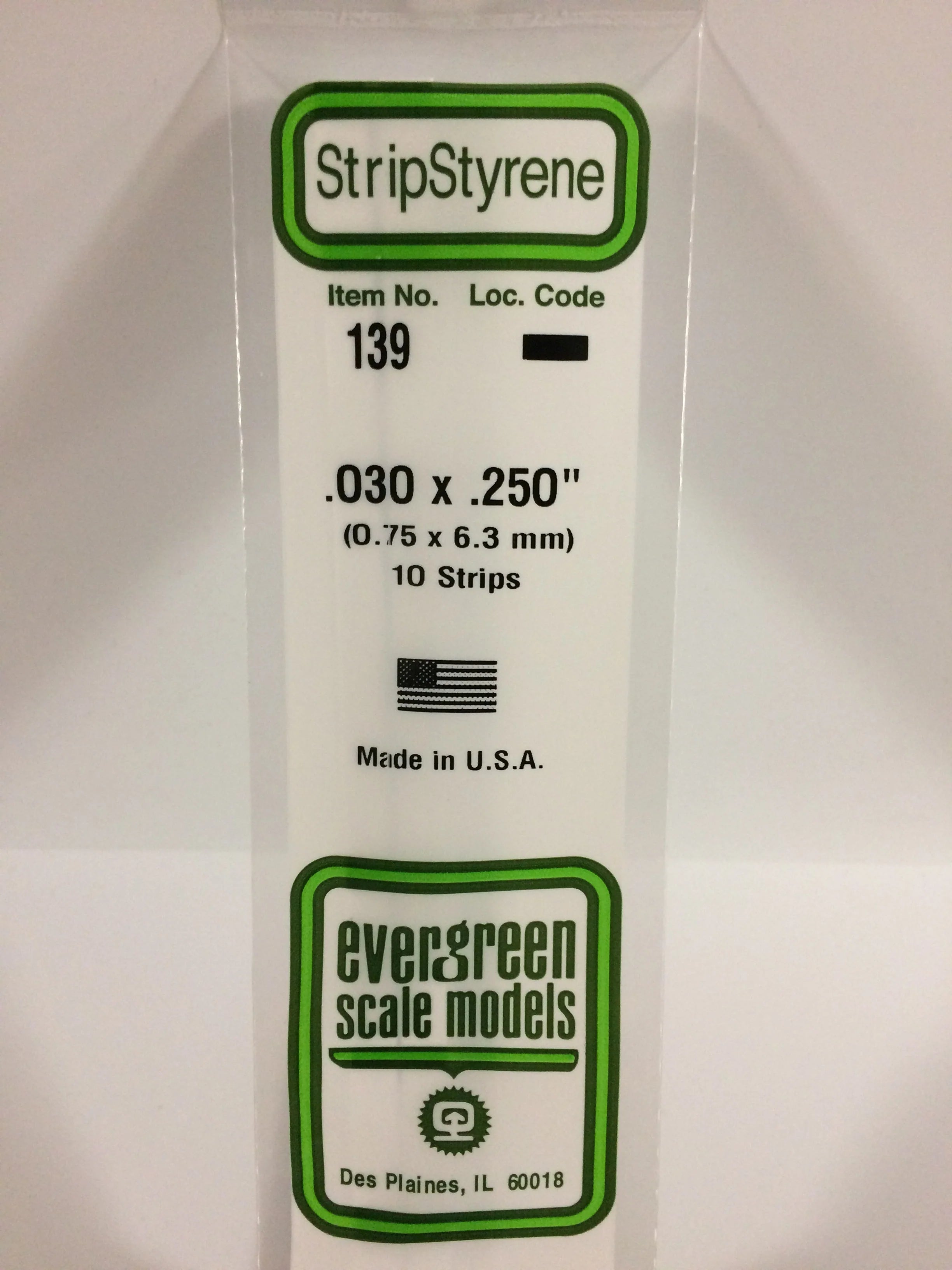 139 - .030" X .250" OPAQUE WHITE POLYSTYRENE STRIP | Gear Gaming Fayetteville