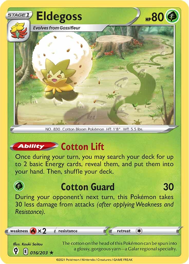 Eldegoss (016/203) (Theme Deck Exclusive) [Sword & Shield: Evolving Skies] | Gear Gaming Fayetteville