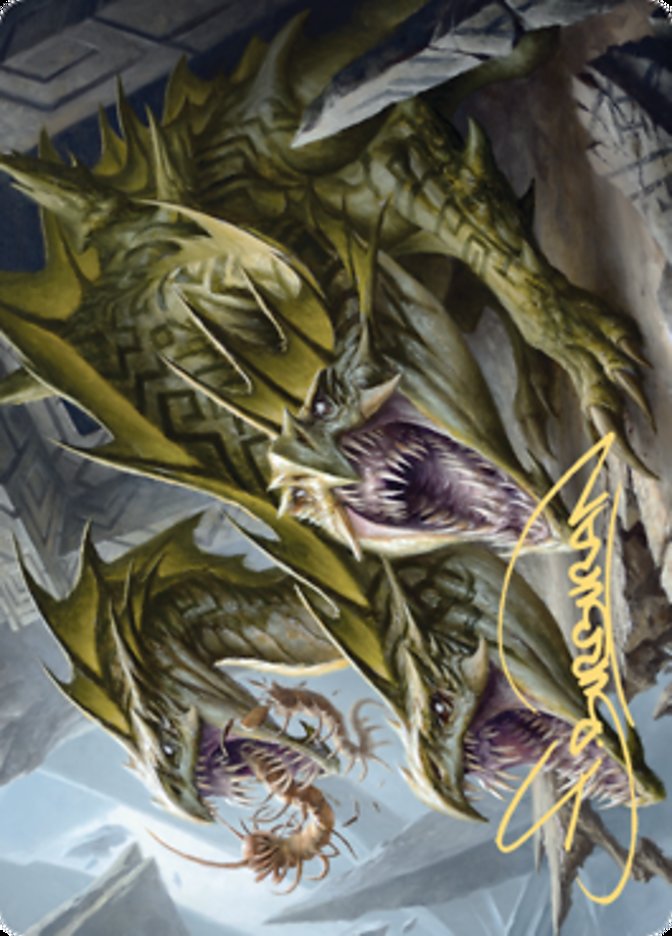 Grakmaw, Skyclave Ravager Art Card (Gold-Stamped Signature) [Zendikar Rising Art Series] | Gear Gaming Fayetteville