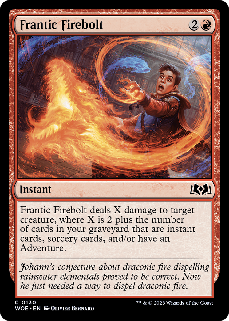 Frantic Firebolt [Wilds of Eldraine] | Gear Gaming Fayetteville