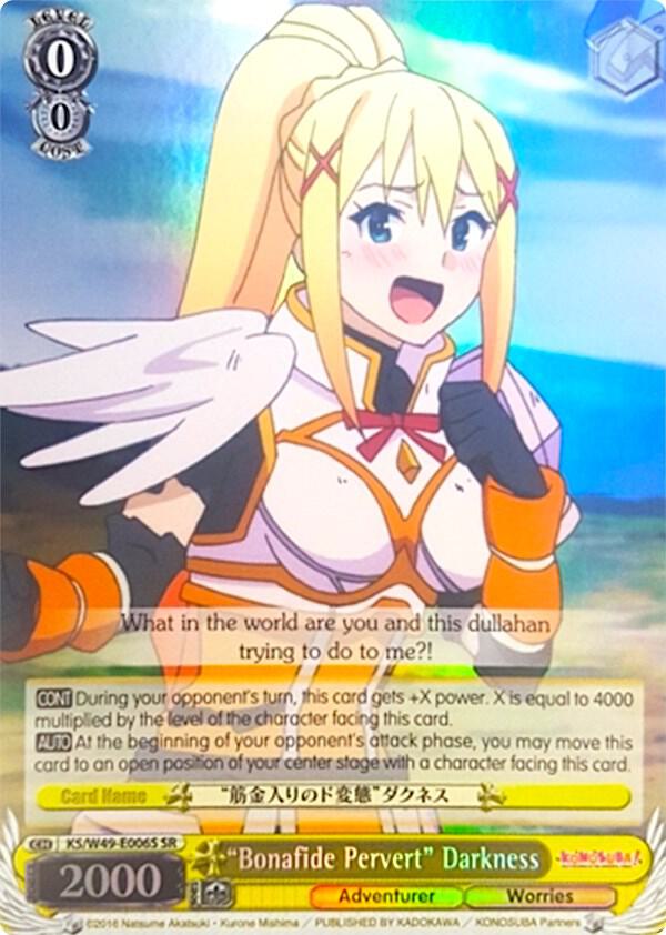 "Bonafide Pervert" Darkness (SR) - [KonoSuba] | Gear Gaming Fayetteville