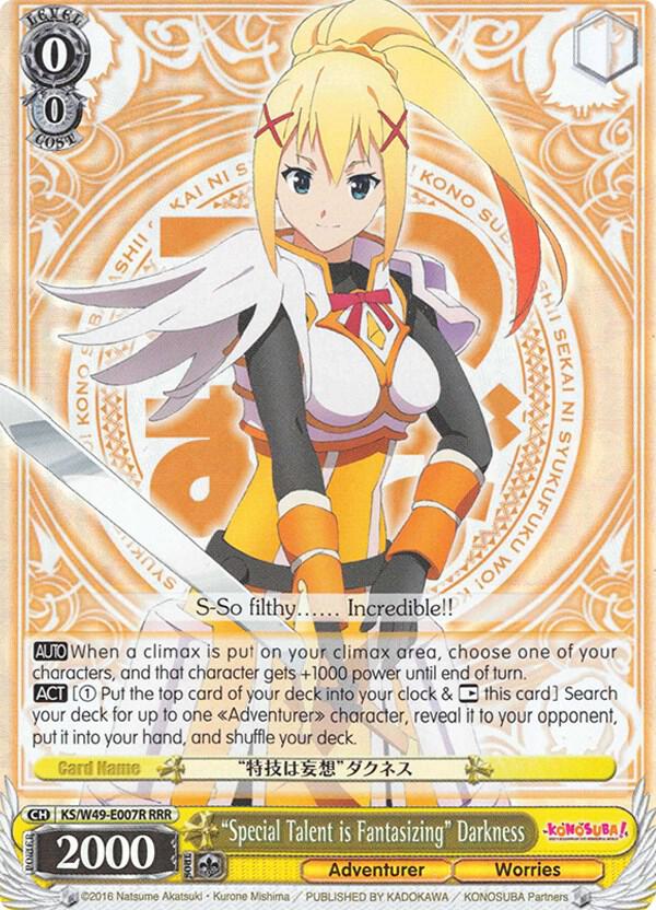 "Special Talent is Fantasizing" Darkness (RRR) - [KonoSuba] | Gear Gaming Fayetteville