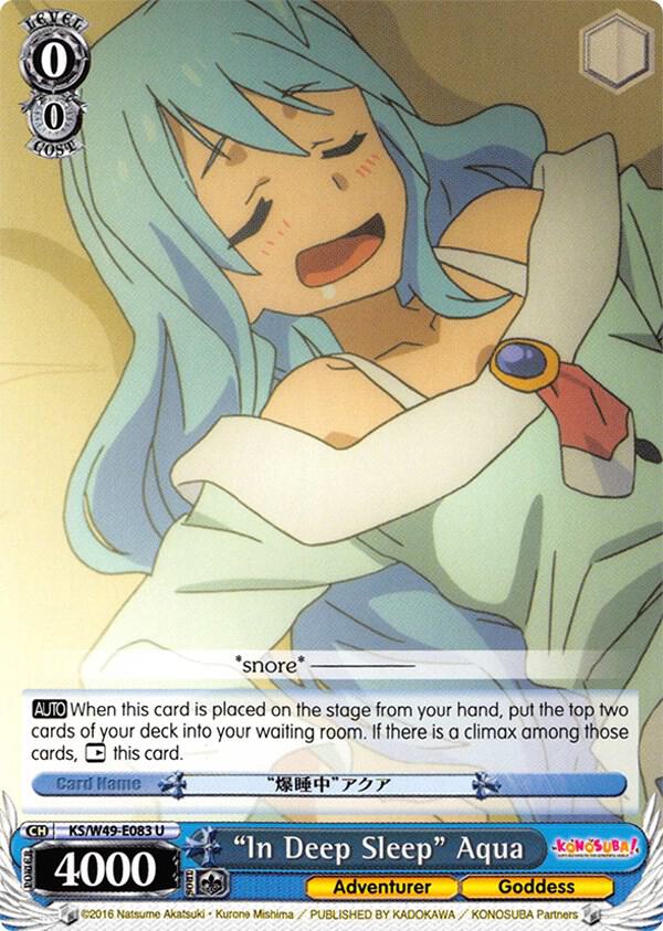 "In Deep Sleep" Aqua - [KonoSuba] | Gear Gaming Fayetteville