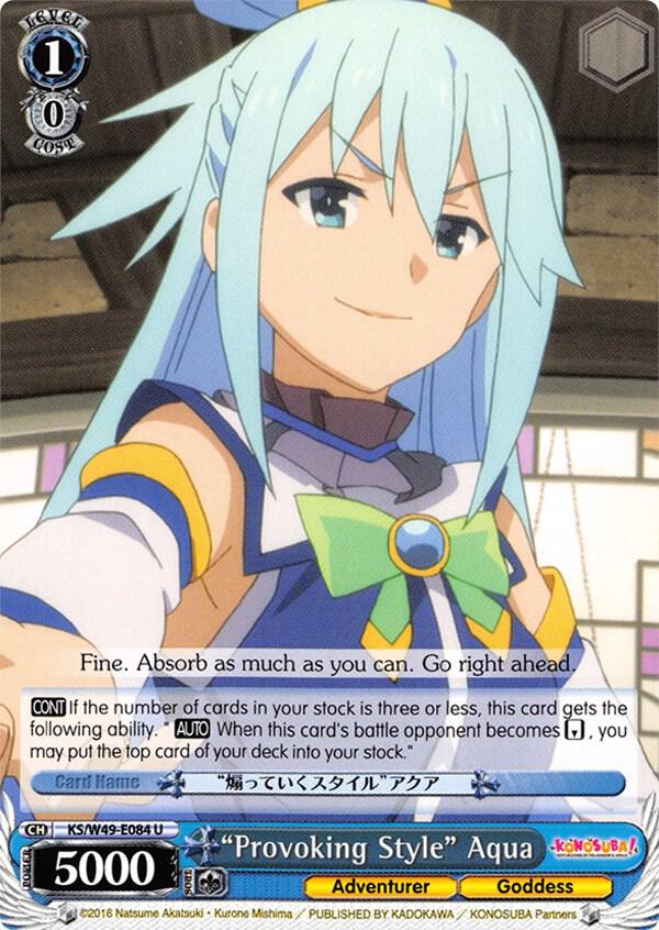 "Provoking Style" Aqua - [KonoSuba] | Gear Gaming Fayetteville