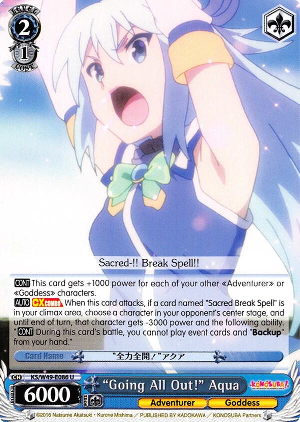 "Going All Out!" Aqua - [KonoSuba] | Gear Gaming Fayetteville