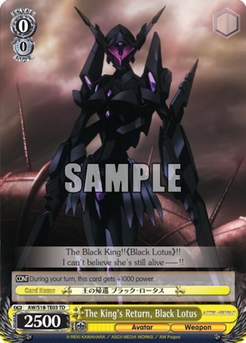 The King's Return, Black Lotus - [Accel World] | Gear Gaming Fayetteville