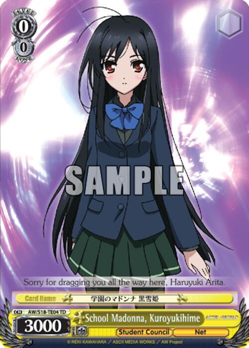 School Madonna, Kuroyukihime - [Accel World] | Gear Gaming Fayetteville