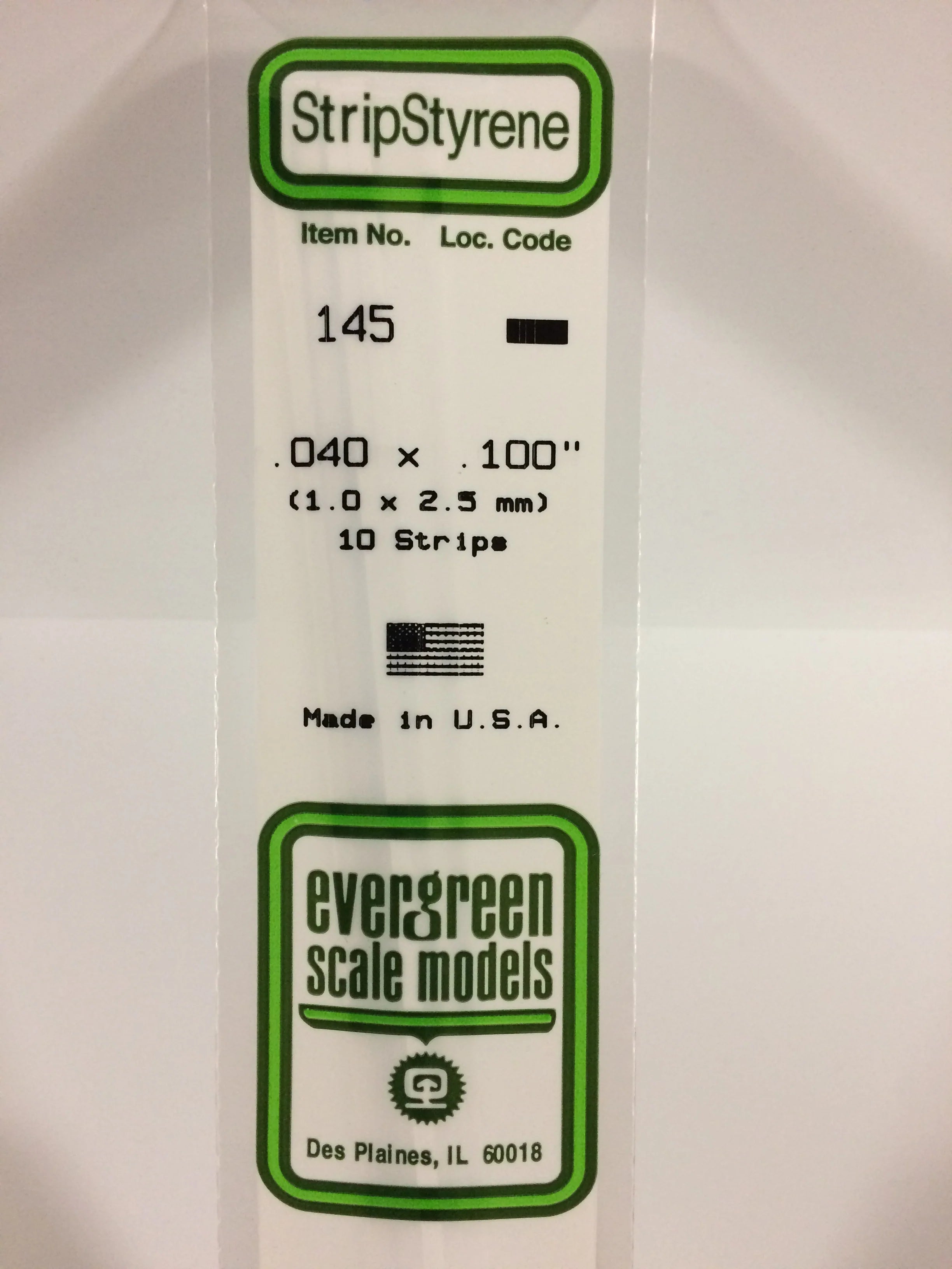 145 - .040" X .100" OPAQUE WHITE POLYSTYRENE STRIP | Gear Gaming Fayetteville
