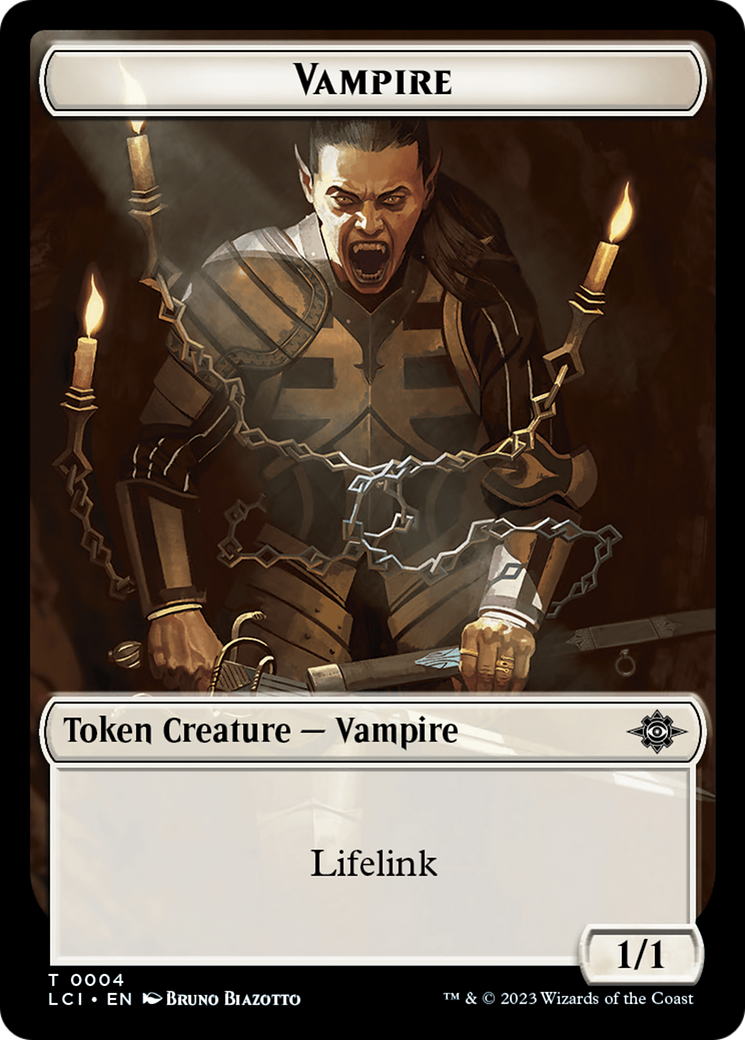 Bat // Vampire (0004) Double-Sided Token [The Lost Caverns of Ixalan Commander Tokens] | Gear Gaming Fayetteville