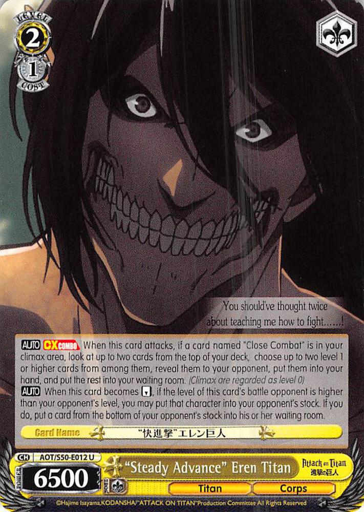 "Steady Advance" Eren Titan - [Attack on Titan Vol. 2] | Gear Gaming Fayetteville