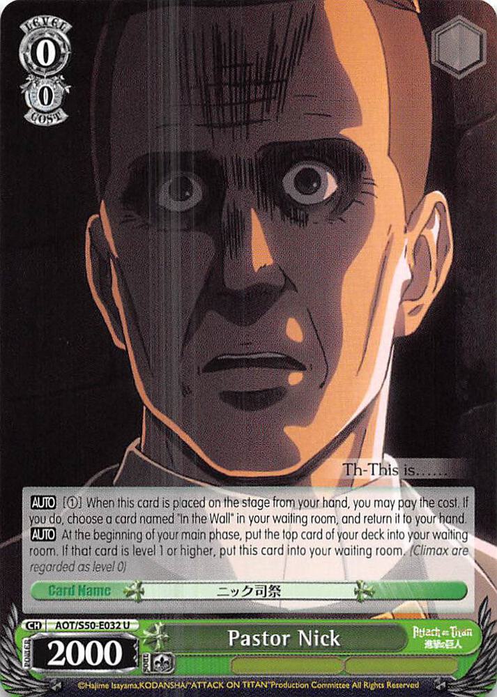 Pastor Nick - [Attack on Titan Vol. 2] | Gear Gaming Fayetteville