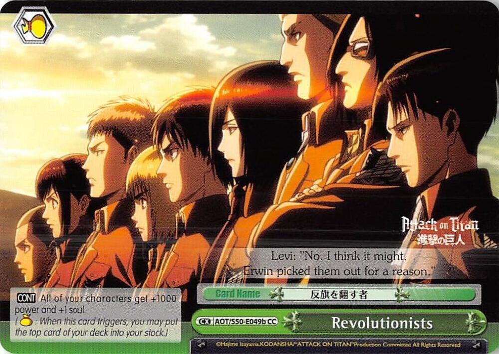 Revolutionists (B) - [Attack on Titan Vol. 2] | Gear Gaming Fayetteville
