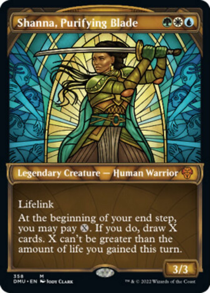 Shanna, Purifying Blade (Showcase Textured) [Dominaria United] | Gear Gaming Fayetteville