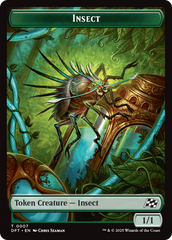 Insect // Elephant Double-Sided Token [Aetherdrift Tokens] | Gear Gaming Fayetteville