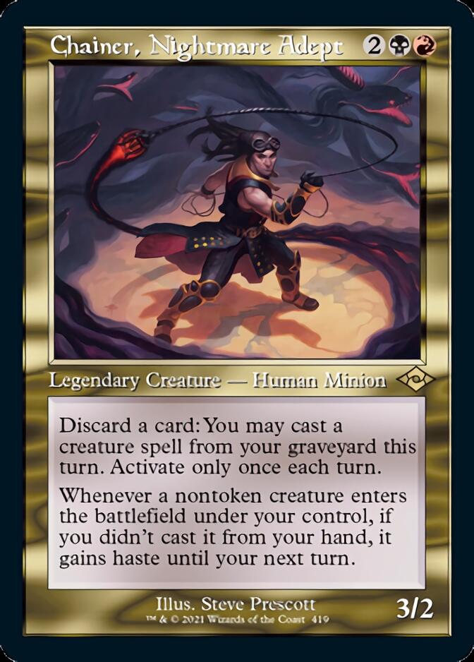 Chainer, Nightmare Adept (Retro Foil Etched) [Modern Horizons 2] | Gear Gaming Fayetteville
